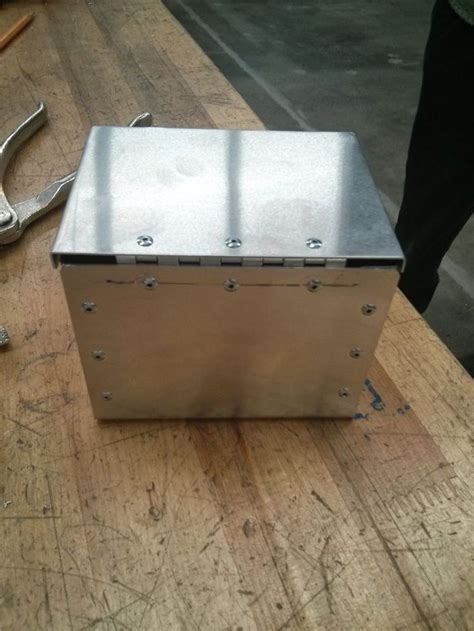 sheet metal box lid|metal box with lid 12x12x14.